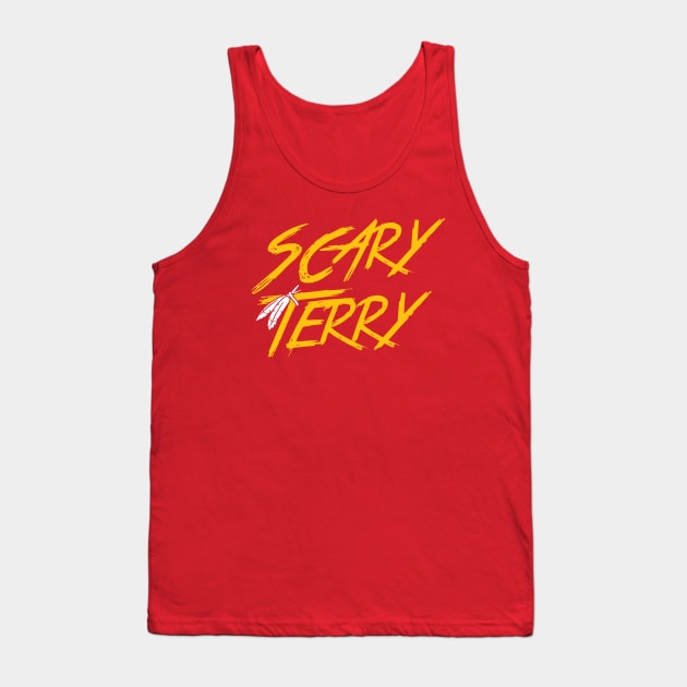 Scary Terry - Burgundy Tank Top by KFig21